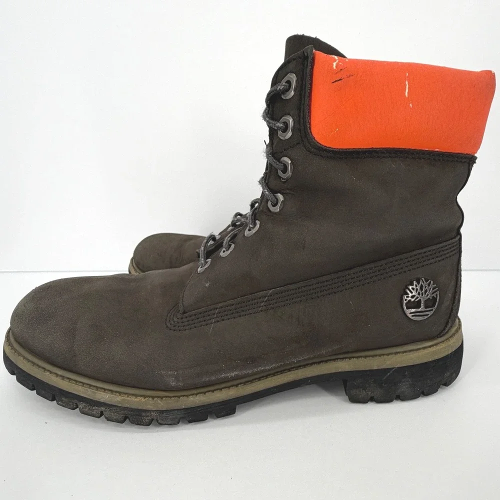 Timberland Premium 6 Inch Boots Mens 11M Brown Orange 400g PrimaLoft